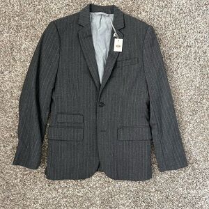 Fossil Charcoal Pinstripe Blazer